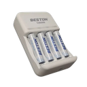 [CHG-BESTON-AA4PK] Cargador de pila recargable BESTON doble AA x4 — galería 1
