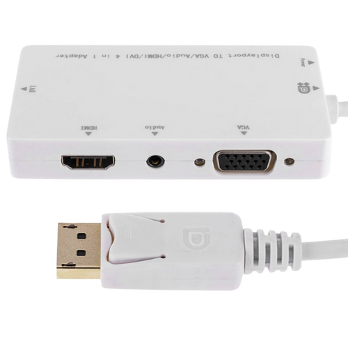 [DP3IN1-2025-BK] Convertidor DisplayPort Macho a VGA, HDMI, DVI Hembra — galería 3