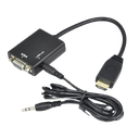 [HDVG-2025-BK] Convertidor HDMI a VGA con Salida de Audio — galería 3