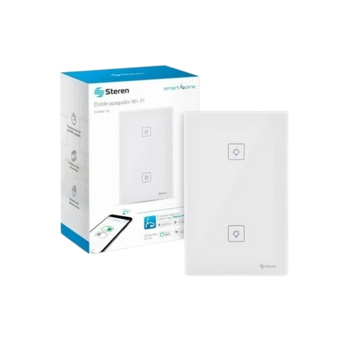 [7506250931628] Apagador Wifi Touch Doble Steren Shome-110 — galería 3