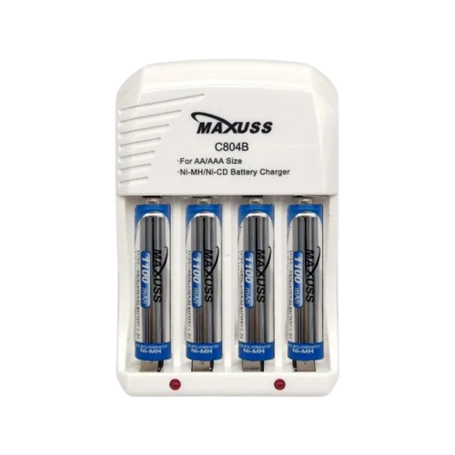 Cargador de pila recargable maxus triple AAA x4