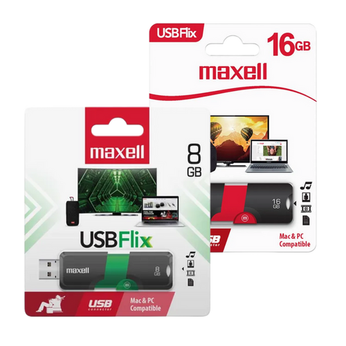 Memorias USB Maxell Flix de 8GB