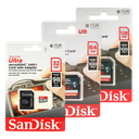 Tarjeta de Memoria SDHC/SDXC SanDisk Ultra – 32GB, 64GB, 128GB y 512GB