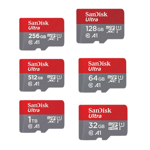 Tarjetas SanDisk Ultra microSDXC/microSDHC de 32GB a 1TB