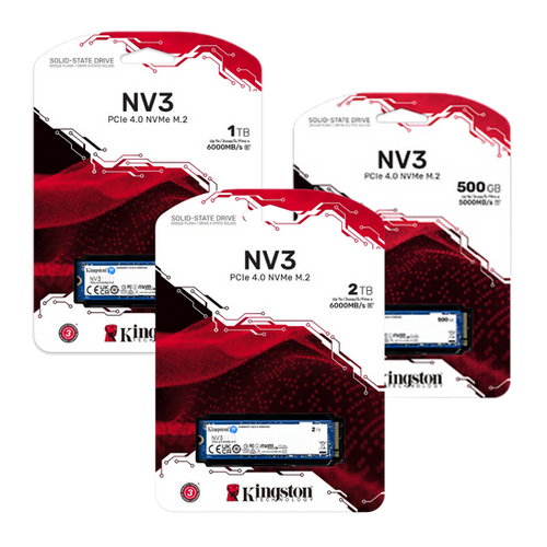 Unidad de Estado Sólido Kingston NV2 / NV3 M.2 2280 – 500GB, 1TB y 2TB