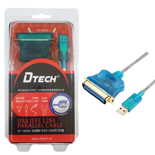 Cable USB a paralelo DTECH de 1,8 m, modelo DT-5004